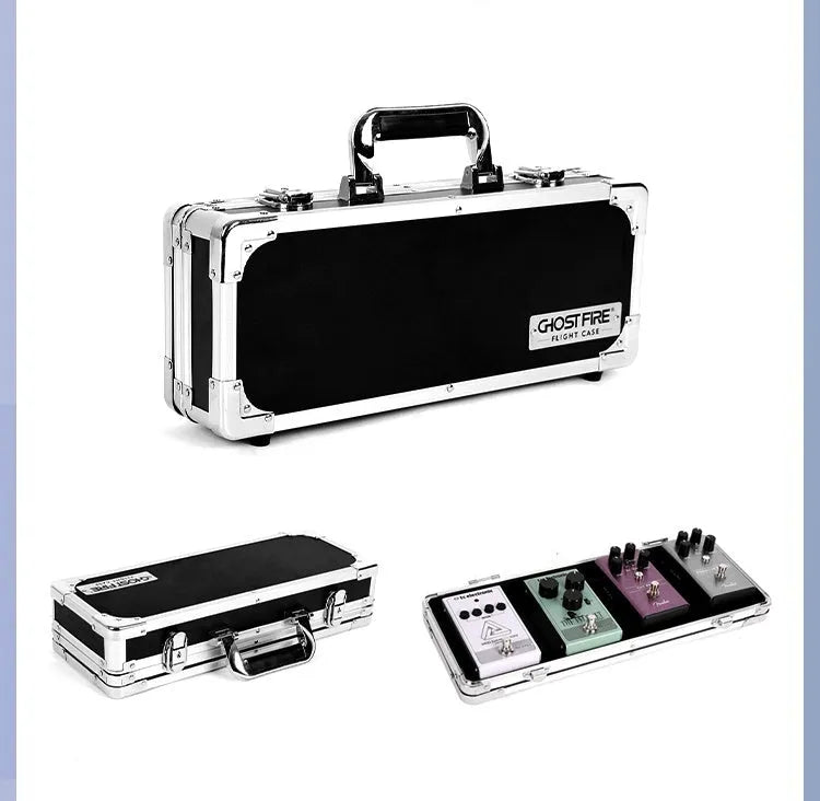 T-EC8 trumpet style guitar pedal flight box case for effect device storage and transport