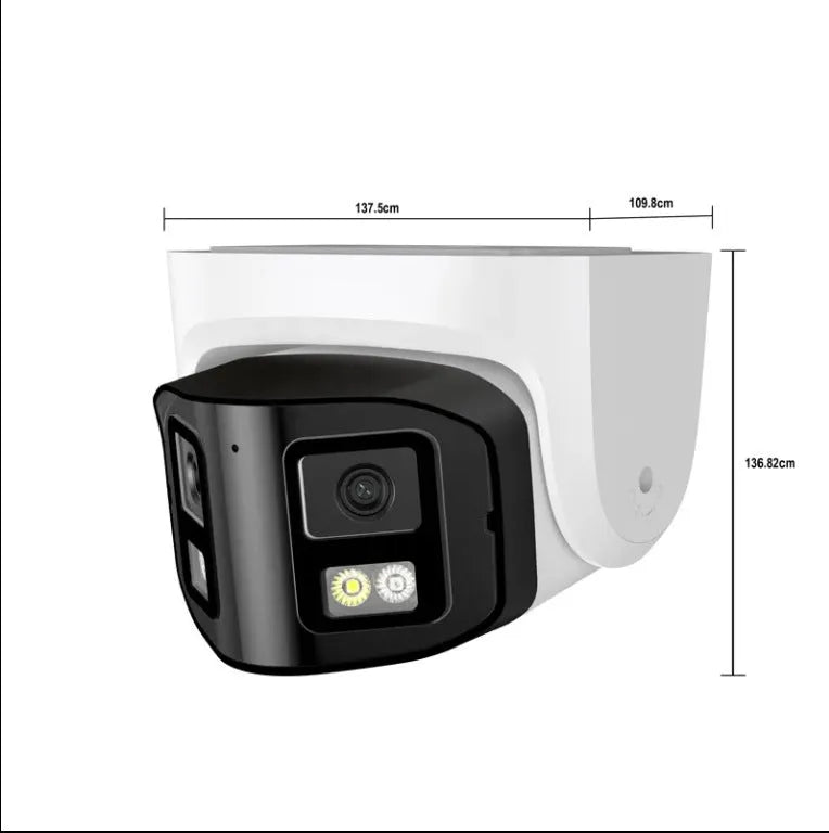 4MP dual-lens IP66 POE security camera for indoor and outdoor surveillance with wide temperature range