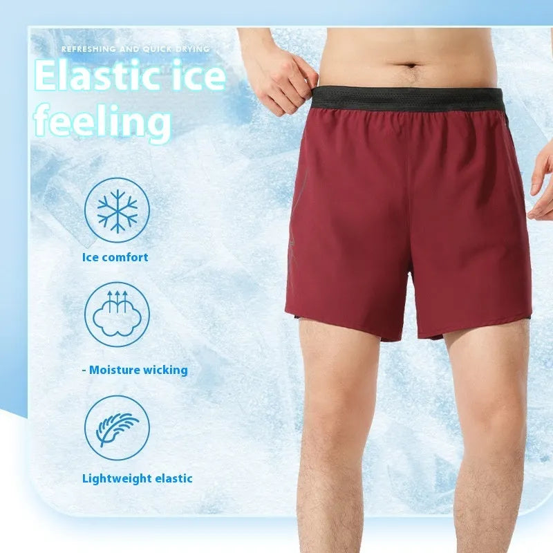 Men's low waist polyester basketball shorts in a solid colour, shown in one of the available colour options.