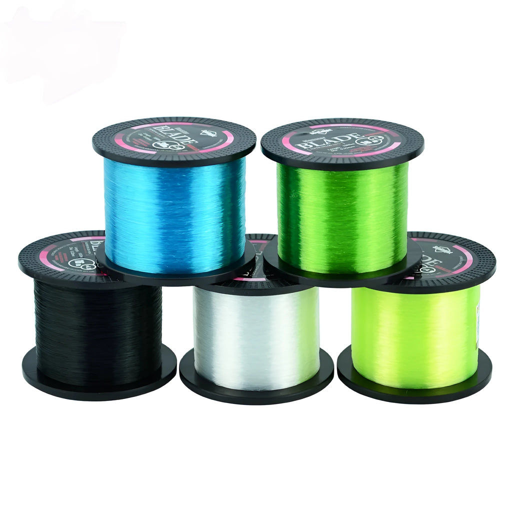 Seaknight1000 fishing line spool in choice of colours, showing nylon main line for fishing reels.