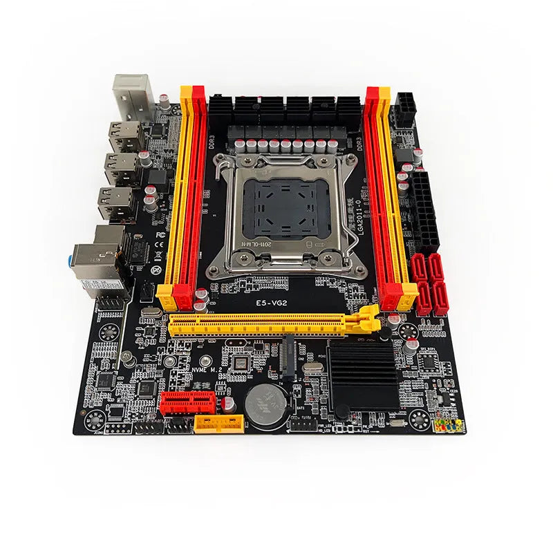 X79-VG2 desktop computer motherboard with LGA 2011 CPU socket and PCIe slot.