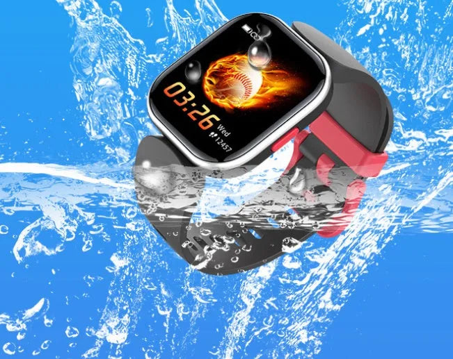 Blue H39T children's smart watch with 1.4-inch screen on TPU sport wrist strap
