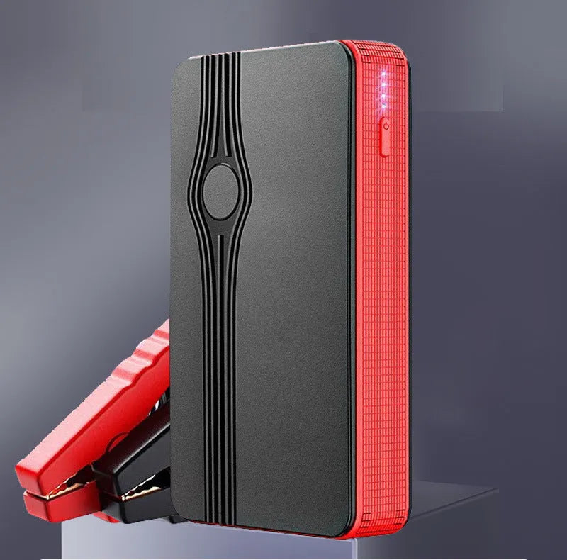 Red K4-E automobile emergency starting power supply with 6000mAh capacity for 2.0L petrol vehicles