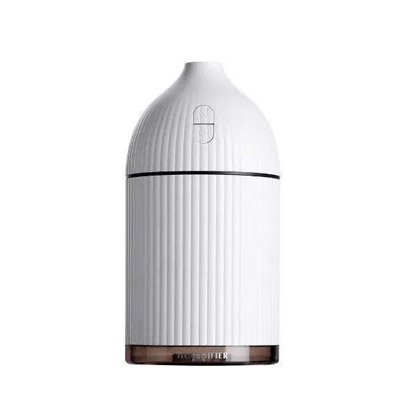 White 300ml ultrasonic aromatherapy diffuser with LED light and USB connection