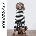 Black and white thin polyester inner layer clothing for large dogs