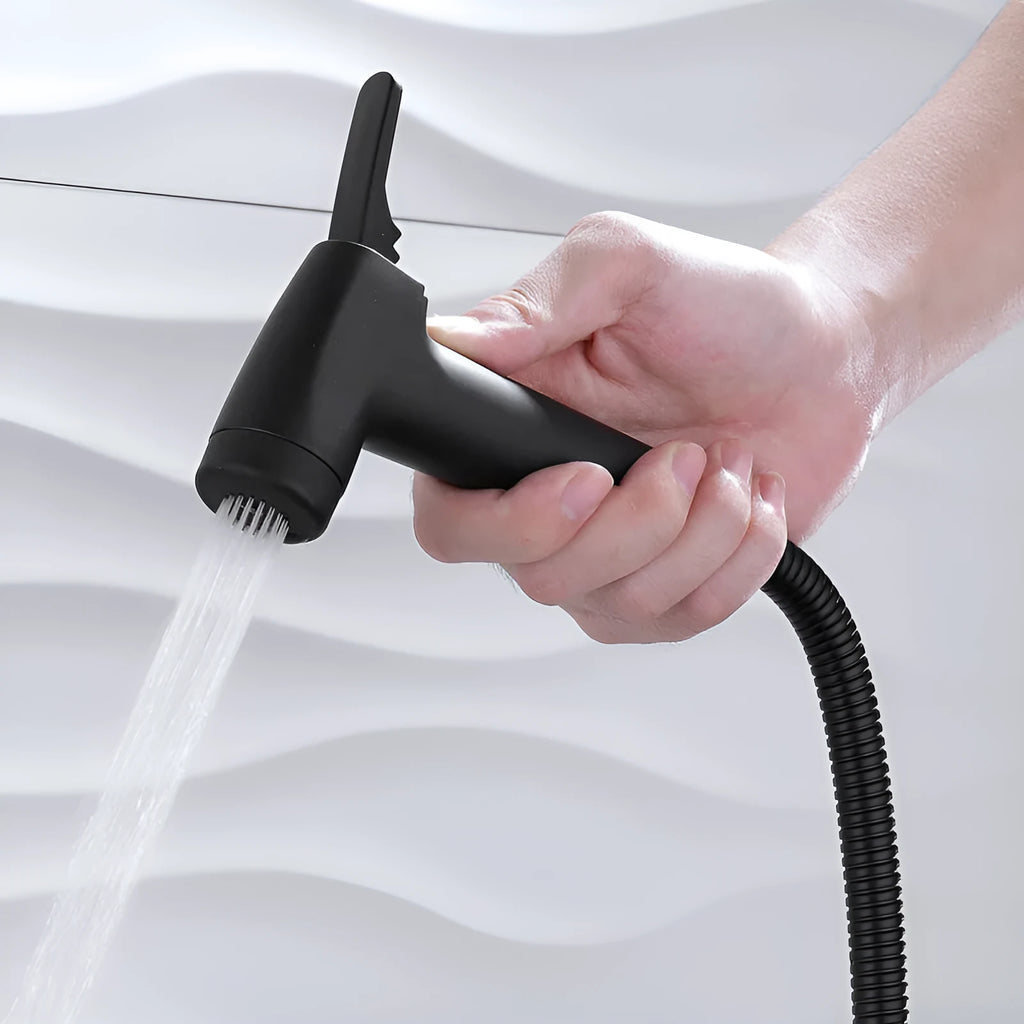 Handheld ABS plastic bathroom cleaning nozzle with rain spray function for toilet and pet washing