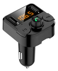 BT36B Black Car Bluetooth MP3 Player with cigarette lighter plug and small display
