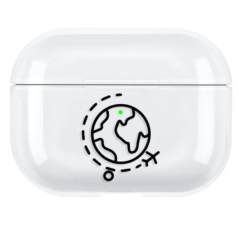 Simple solid colour PC plastic protective shell cover for AirPods Pro 3 case