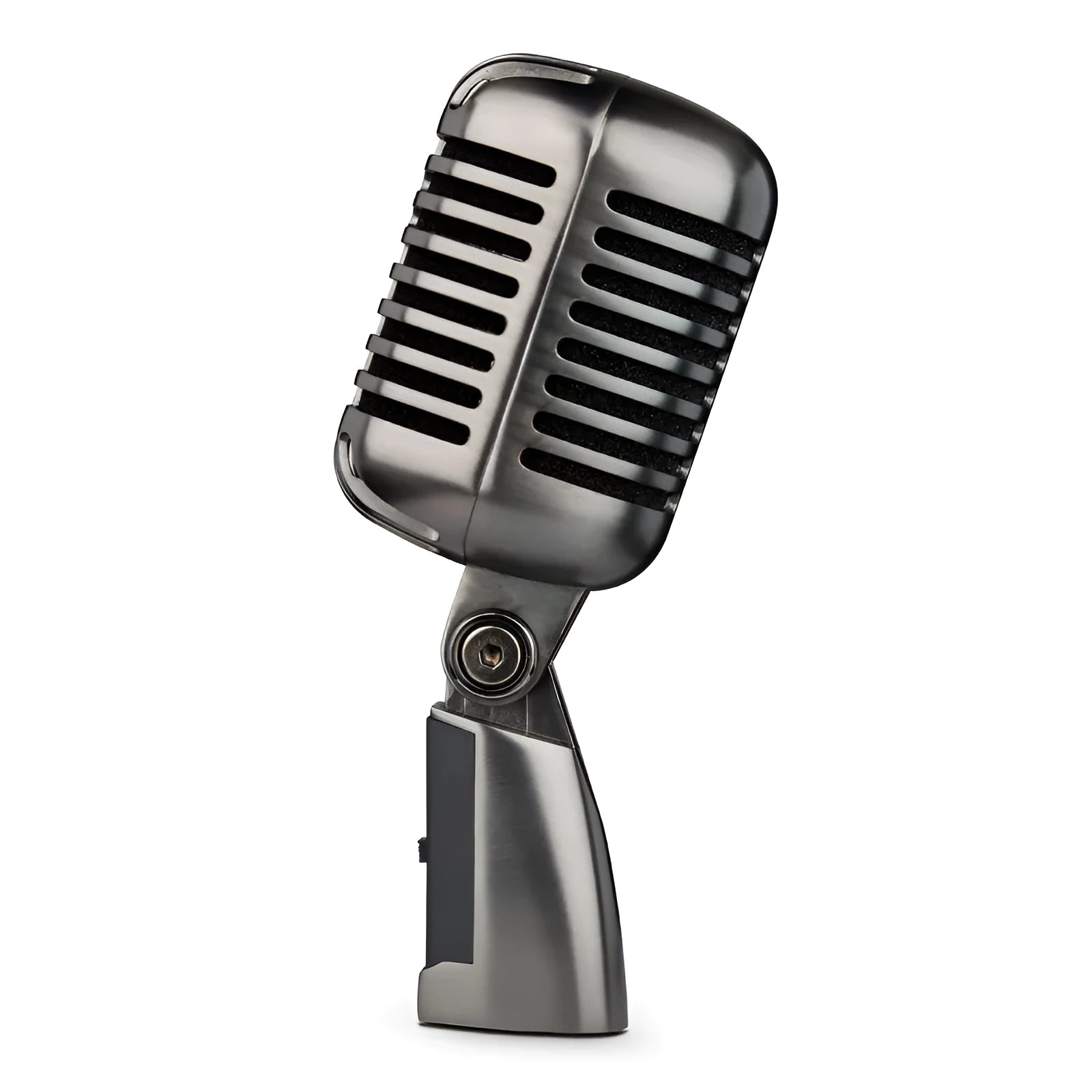 Retro style condenser microphone in FG2 colour with wireless capability for K song and recording.