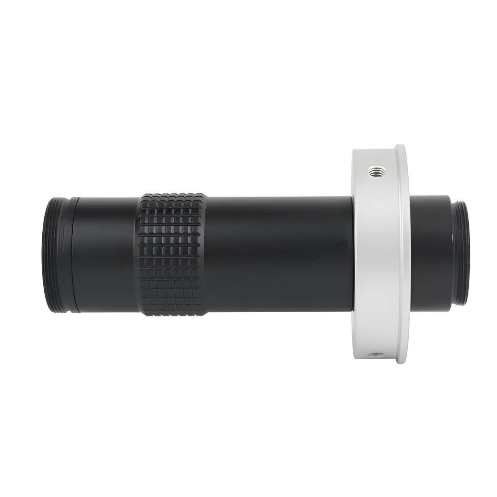Black industrial camera monocular lens with 30mm diameter and 84mm length