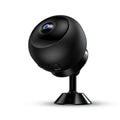 1080p wireless WiFi security camera in ABS plastic housing with USB cable