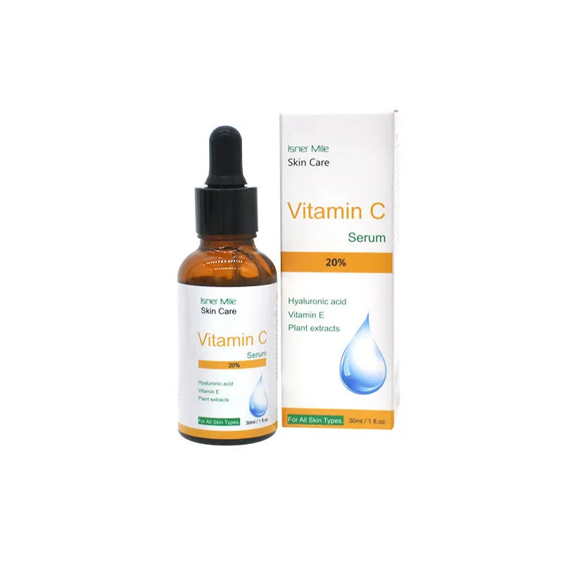 30ml glass bottle of Vitamin C undiluted skin care essence for brightening and hydration