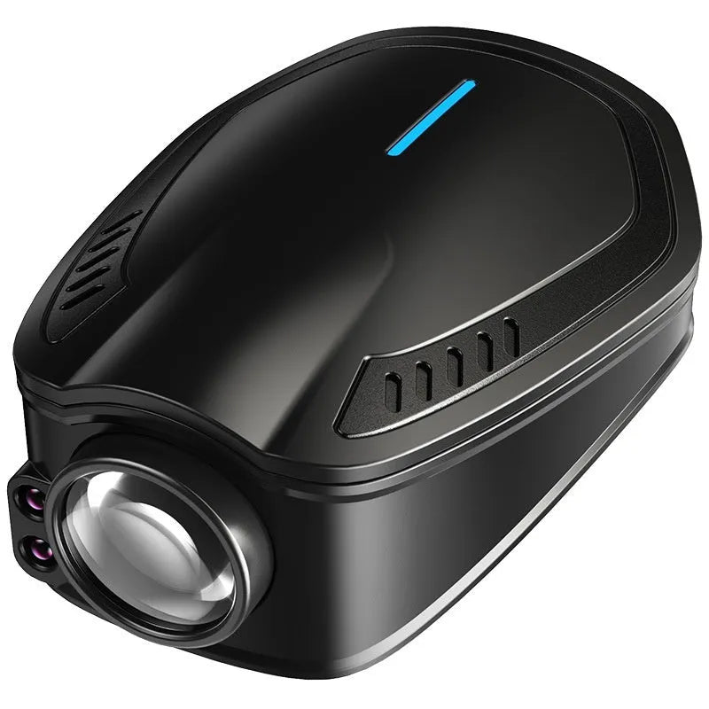 Black ABS plastic car ambient light laser projector for general vehicle fitment.