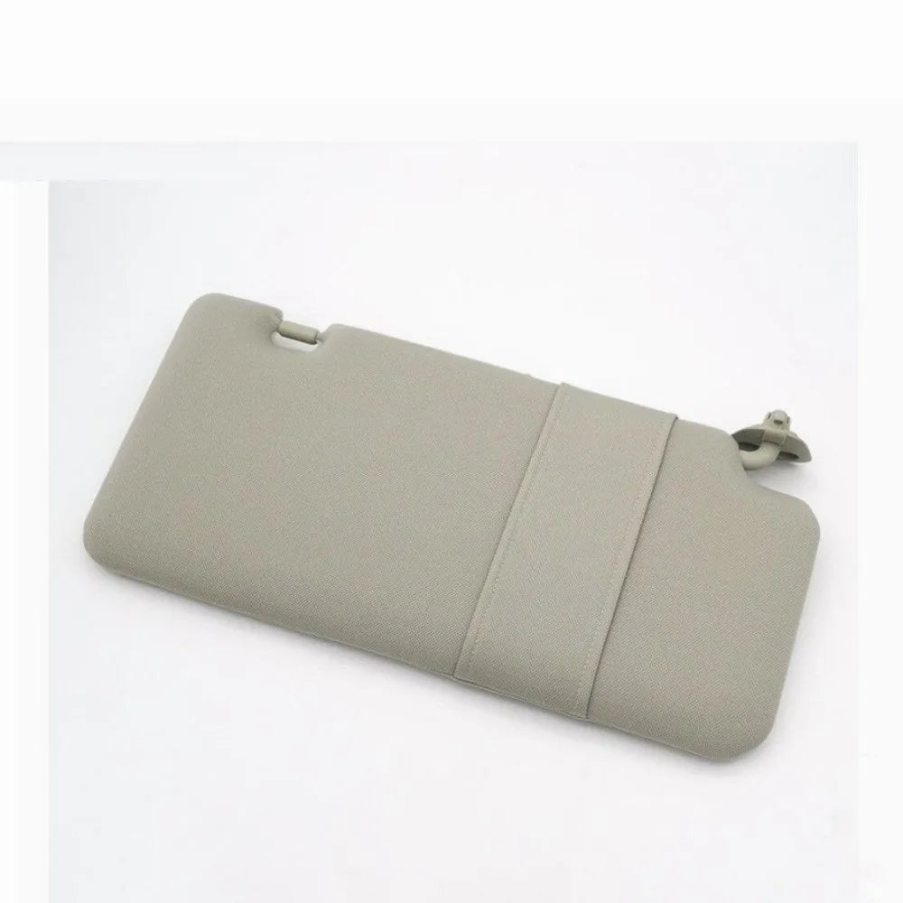 Beige Nissan Lida 2005-2012 sun visor with cosmetic mirror showing 43x23x8 cm dimensions