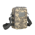 Tactical Molle crossbody bag in 800D Oxford fabric with front sub-bags and cache system for camping hiking trekking