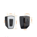 USB rechargeable bicycle taillight in black mounted on helmet with 3 lighting modes