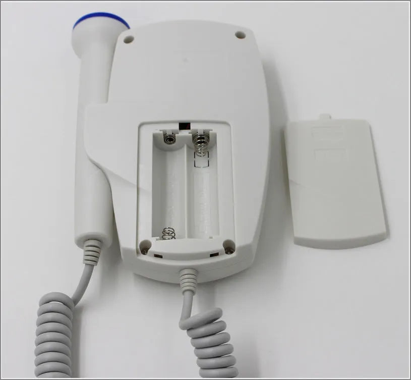 Digital waveform dual display fetal doppler heart rate monitor with TFT screen and probe