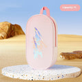 Waterproof EVA swimming storage bag in orange, red, violet, and white colours with 3L and 7L capacity options