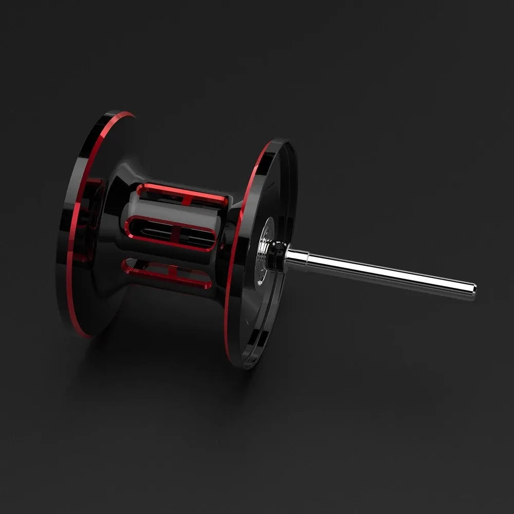 Drip wheel fishing reel showing left and right hand wheel options for rocking wheel lure fishing.