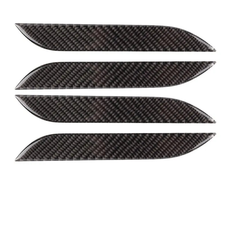 Carbon fibre pattern door handle protection stickers for Tesla Model S - set of four pre-cut adhesive patches