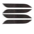Carbon fibre pattern door handle protection stickers for Tesla Model S - set of four pre-cut adhesive patches