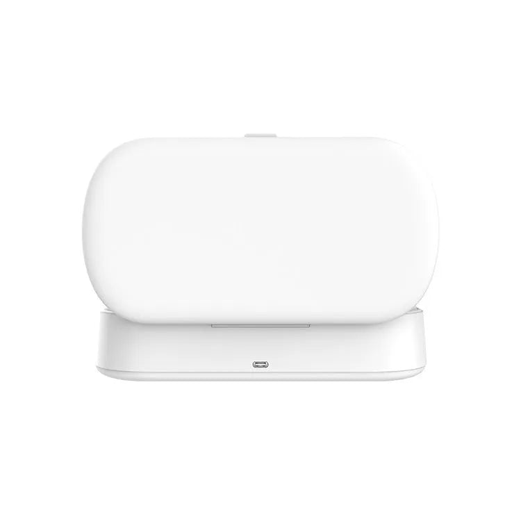 White ultraviolet wireless disinfection box with charging function for mobile phones and personal items