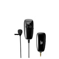 Black mobile phone lavalier microphone with 3.5mm plug and clip