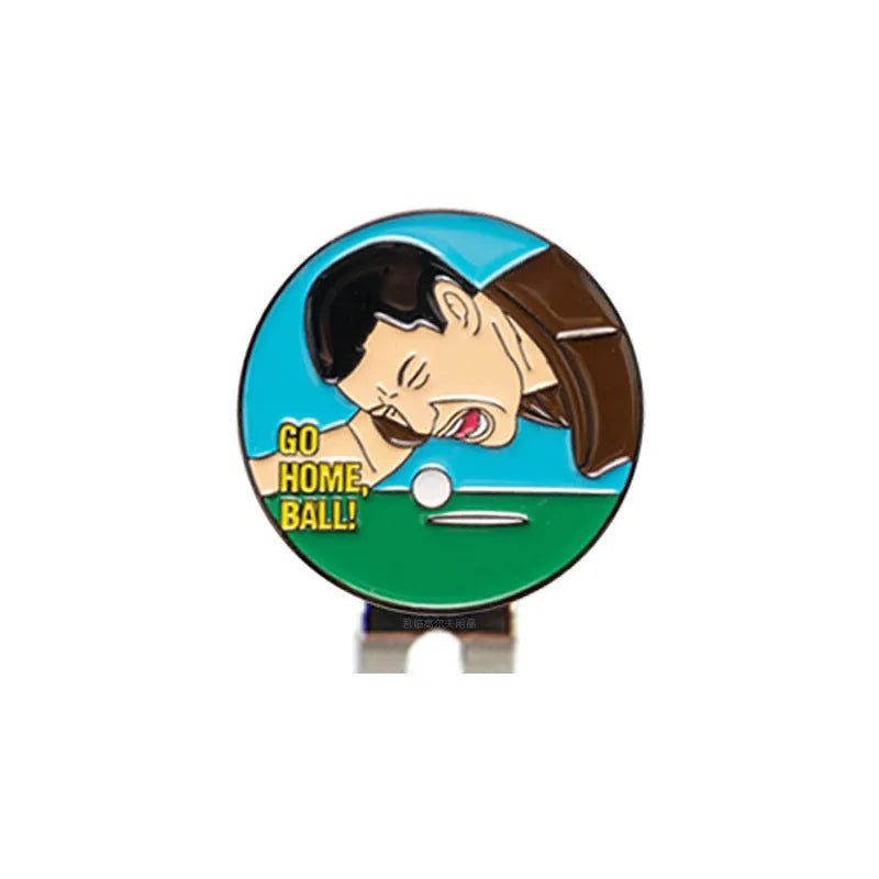 Zinc alloy hat clip for golf caps with personalised Dragon Year pattern design