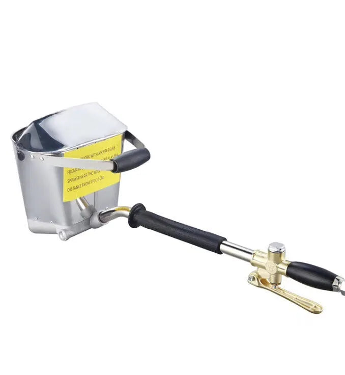 Automatic 6000W pneumatic paint spray gun with aluminium body and stainless steel nozzle for wall coatings