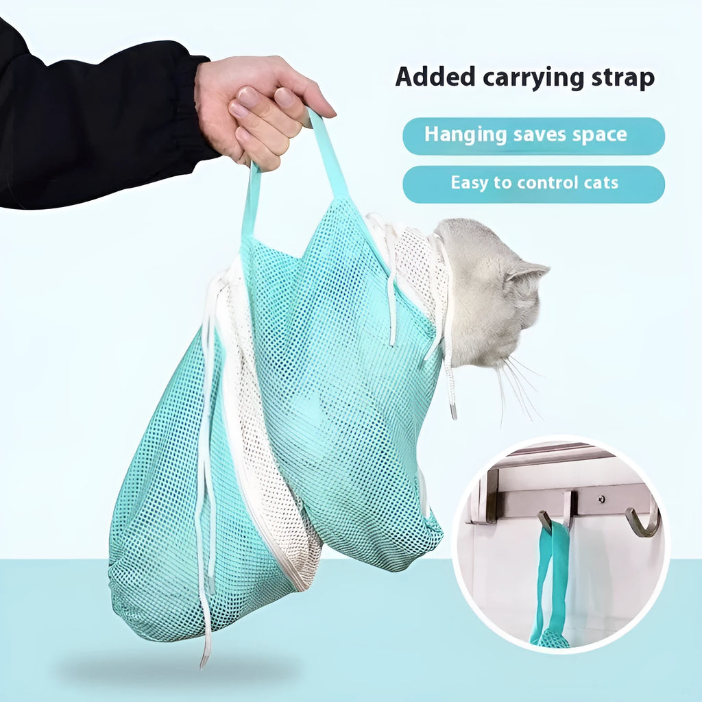 Upgraded fifth-generation cat grooming bag with removable lifting system in multiple colour options
