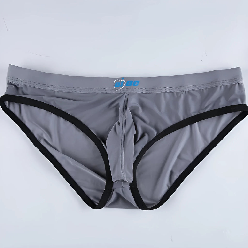 Men's ice silk bazooka briefs in multiple colours showing quick-drying sports underwear design
