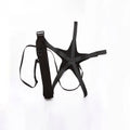 Black football juggling belt with static 2 metre tether for ball control training