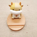 Resin mobile phone holder with beech wood elements in various style designs