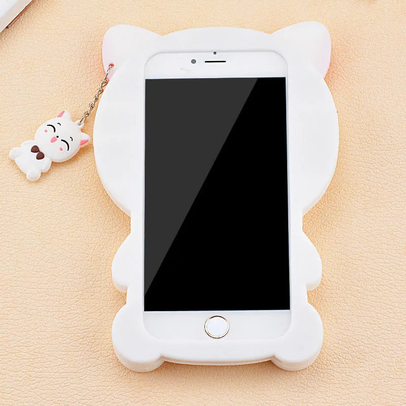 Soft silicone phone case with edge protection for Samsung Galaxy and iPhone smartphones