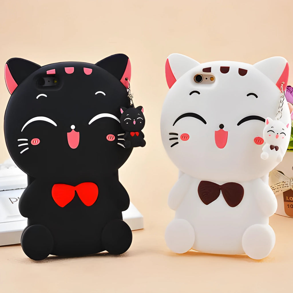 Soft silicone phone case with edge protection for Samsung Galaxy and iPhone smartphones