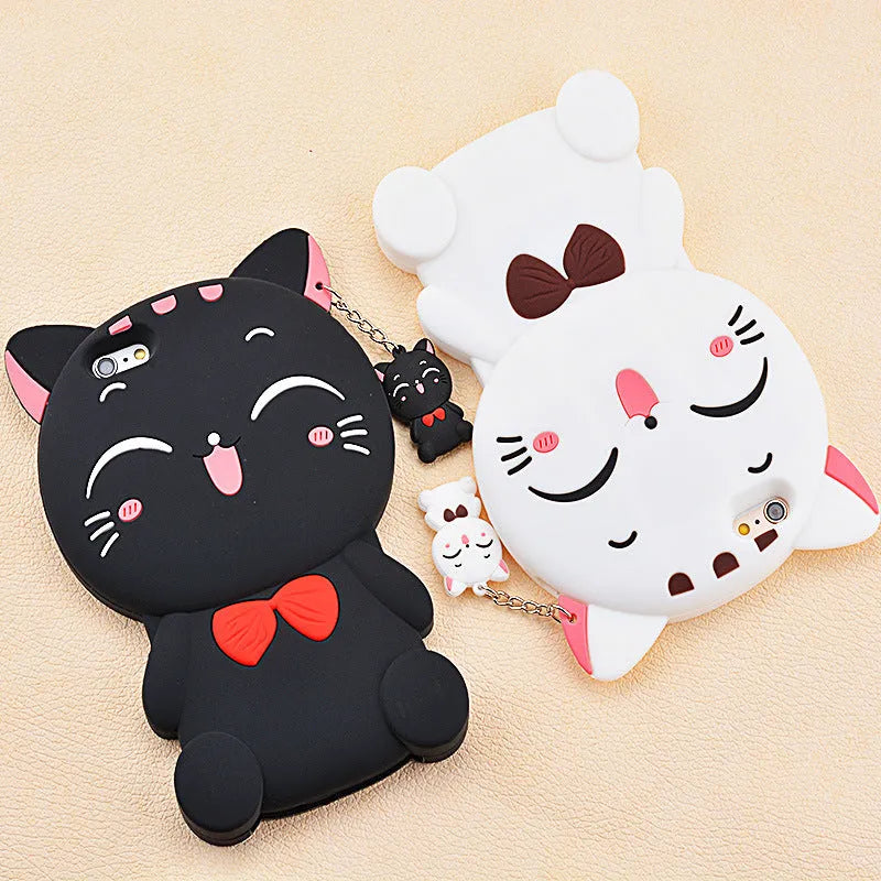 Soft silicone phone case with edge protection for Samsung Galaxy and iPhone smartphones