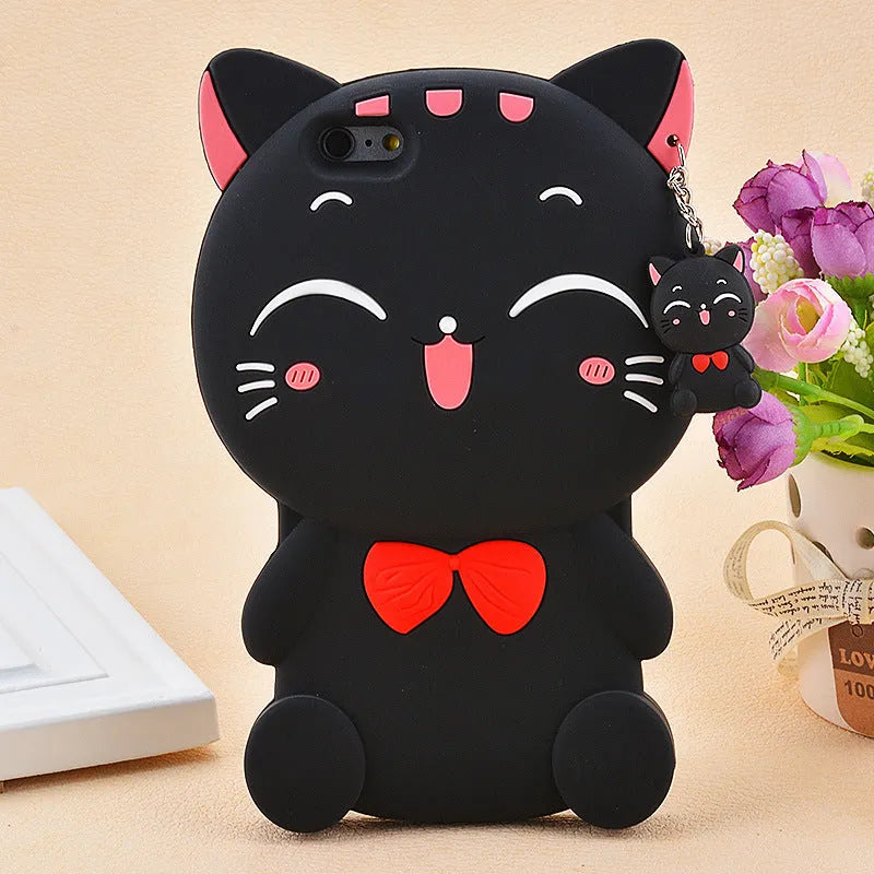 Soft silicone phone case with edge protection for Samsung Galaxy and iPhone smartphones
