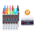Electronic fluorescent plate highlighter with plastic shell, oblique pen shape, and 6mm tip in multiple colour options