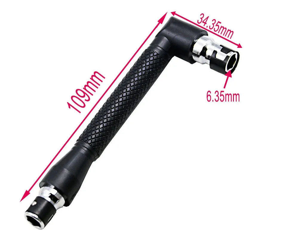 L-shaped double-headed socket wrench set with 20 screwdriver bits and socket wrenches made from 45 steel
