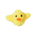 Yellow flapping duck cat plush toy with rechargeable battery and removable washable cover