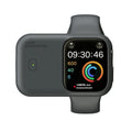 Apple Watch portable charging case with silicone cover in brown, midnight blue or starlight colours