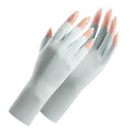 Women's ice silk sunscreen gloves with UPF50+ protection in multiple colour options