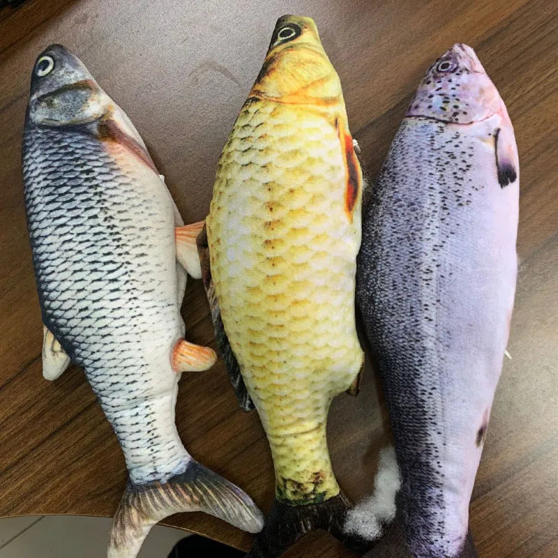 Multicolour electric jumping fish cat toy with USB cable for recharging