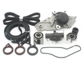 Metal belt and water pump assembly kit for automotive repairs measuring 28mm