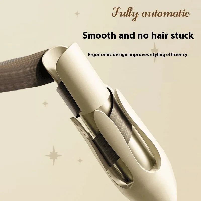 White and Chigo brand automatic hair curler with 32mm barrel and wired power plug