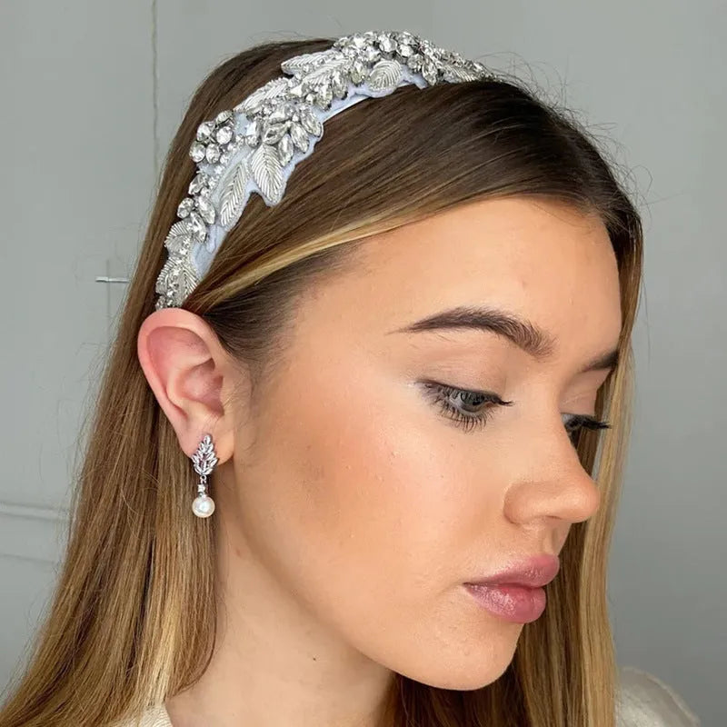 Geometric flower earrings with micro zircon detailing in gold, platinum or rose gold plating