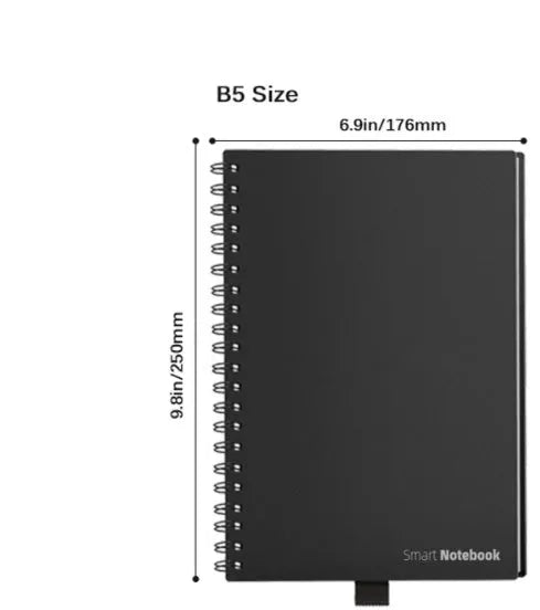 Business Intelligence Notebook with PVC cover, 30 sheets, 181 x 255 mm, A5 and B5 styles