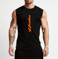 Men's sleeveless cotton tank top in army green, regular fit, moisture-wicking and breathable for gym workouts