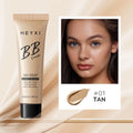 Waterproof BB cream tube with four colour shade options 01 02 03 04