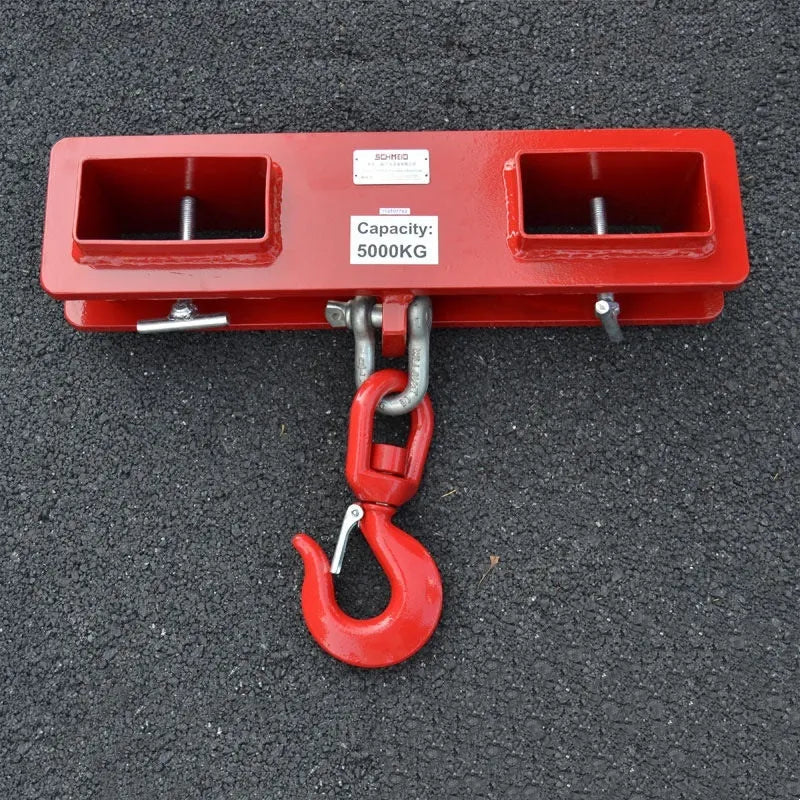 MK forklift crane hook with rotatable head and safety locking device, made of iron